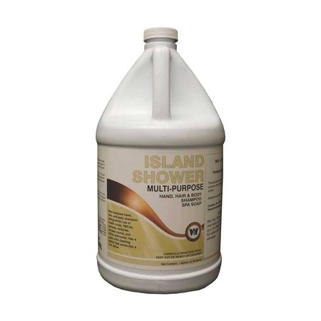 WARSAW CHEMICAL Island Shower Spa Soap, Pina Colada Scent, 1-Gallon, 4PK 20788-0000004